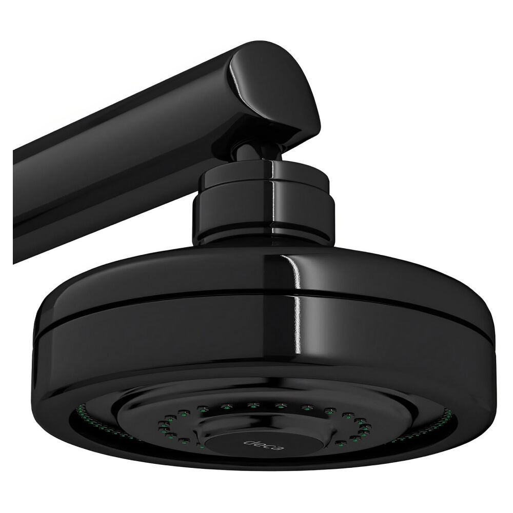 Ducha Redonda com Tubo Parede Acqua Plus Black Noir Deca
