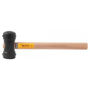Martelo de Borracha Preto 40mm com Cabo em Madeira Vonder Martelo de Borracha Preto 40mm com Cabo em Madeira Vonder
