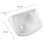 Lavatório Plástico 4,8 litros Astra Branco