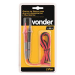 Pontas de Prova para Alicate Amperímetro e Multímetro CAT III 1.000 V - CAT IV 600V Vonder