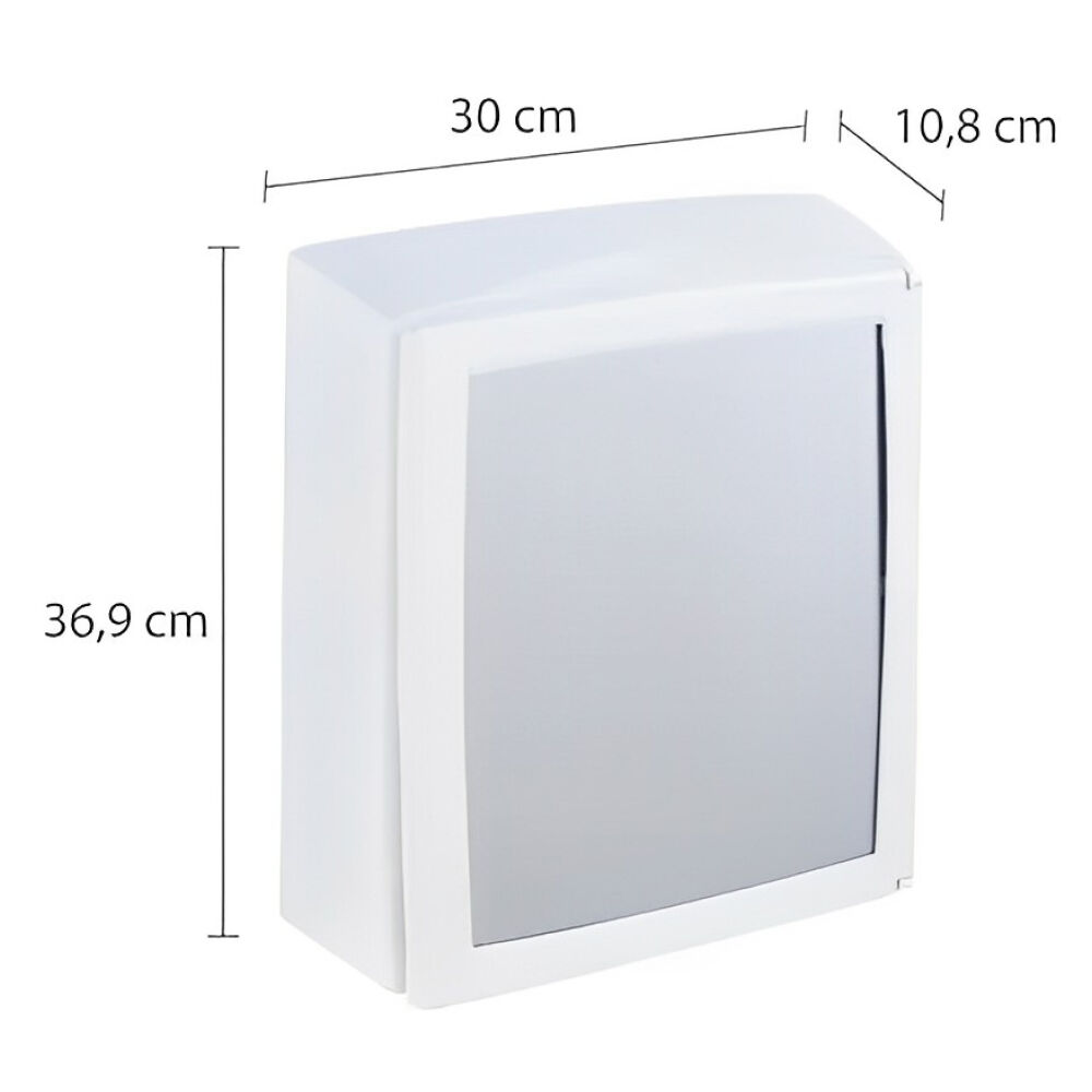 Armário Plástico Versátil com Porta Reversível 30x37cm de Sobrepor Branco Astra