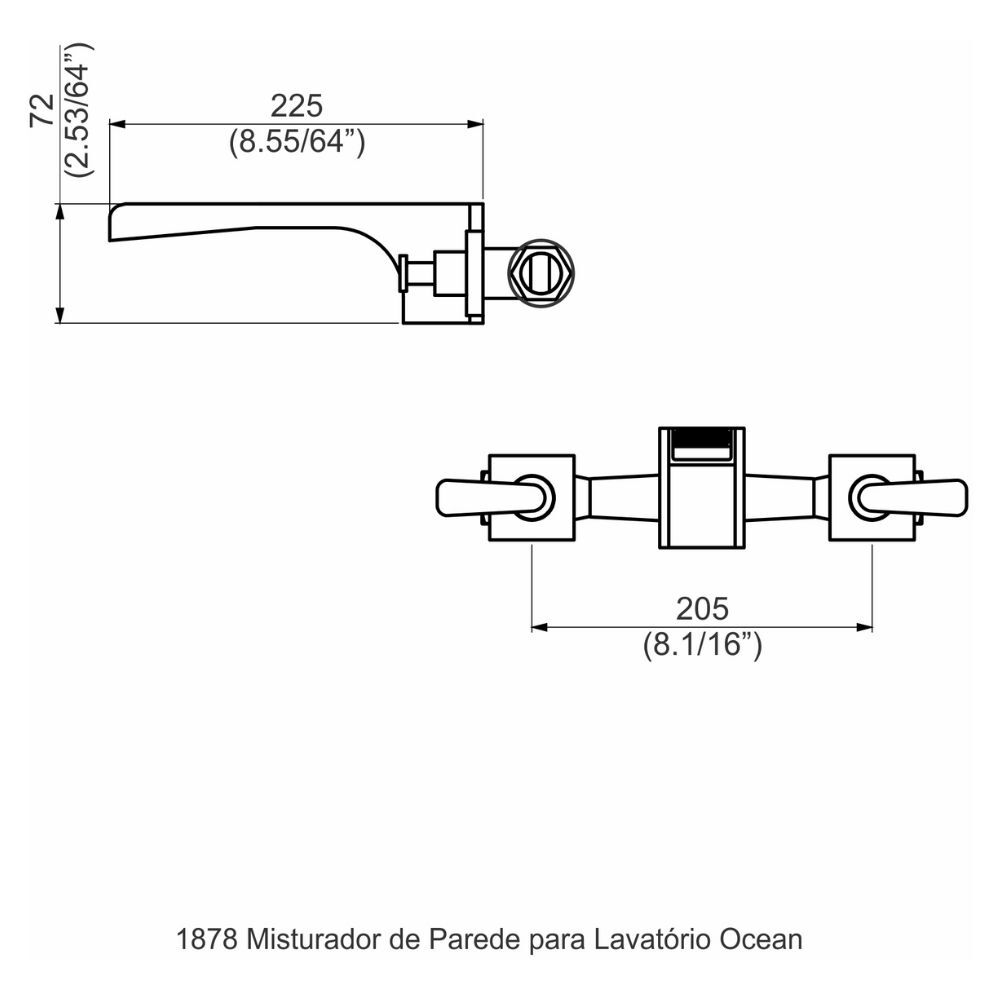 Ducha Higiênica sem Derivação Ocean Perflex