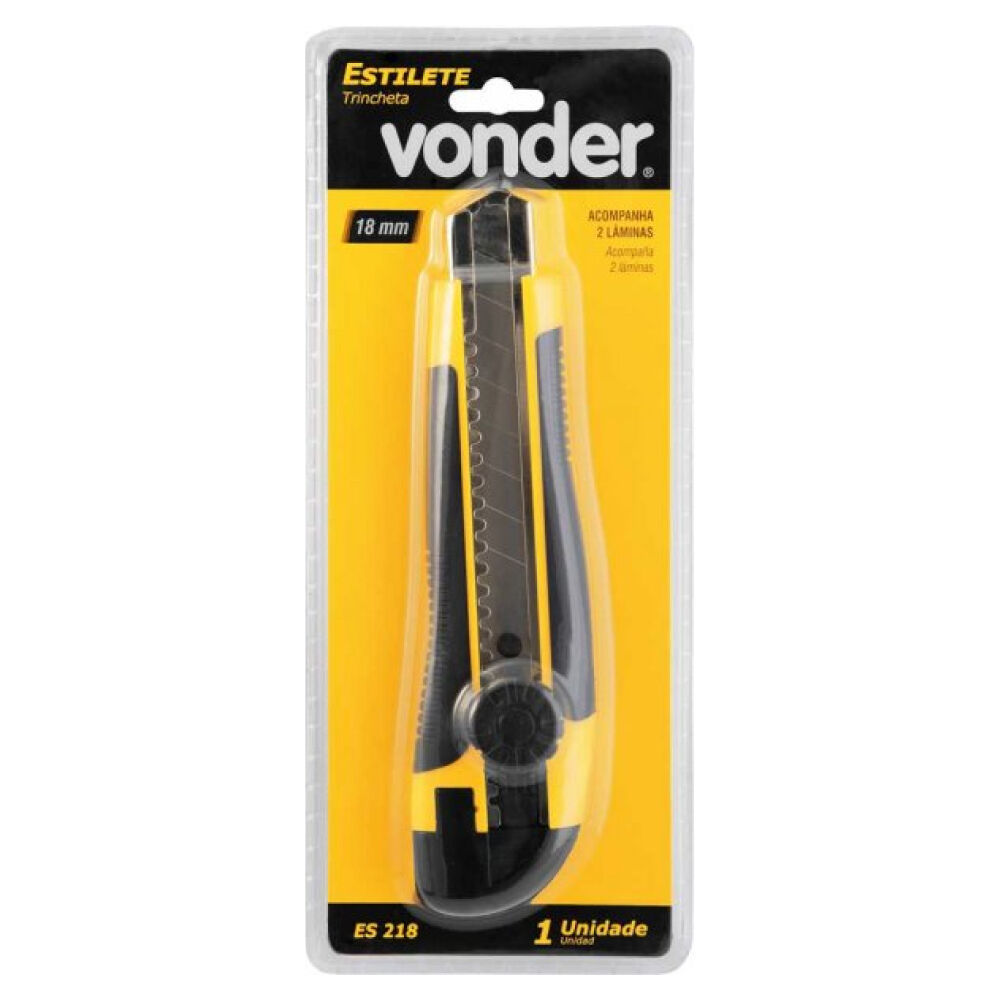 Estilete Largo Lâmina de 18mm ES218 Vonder
