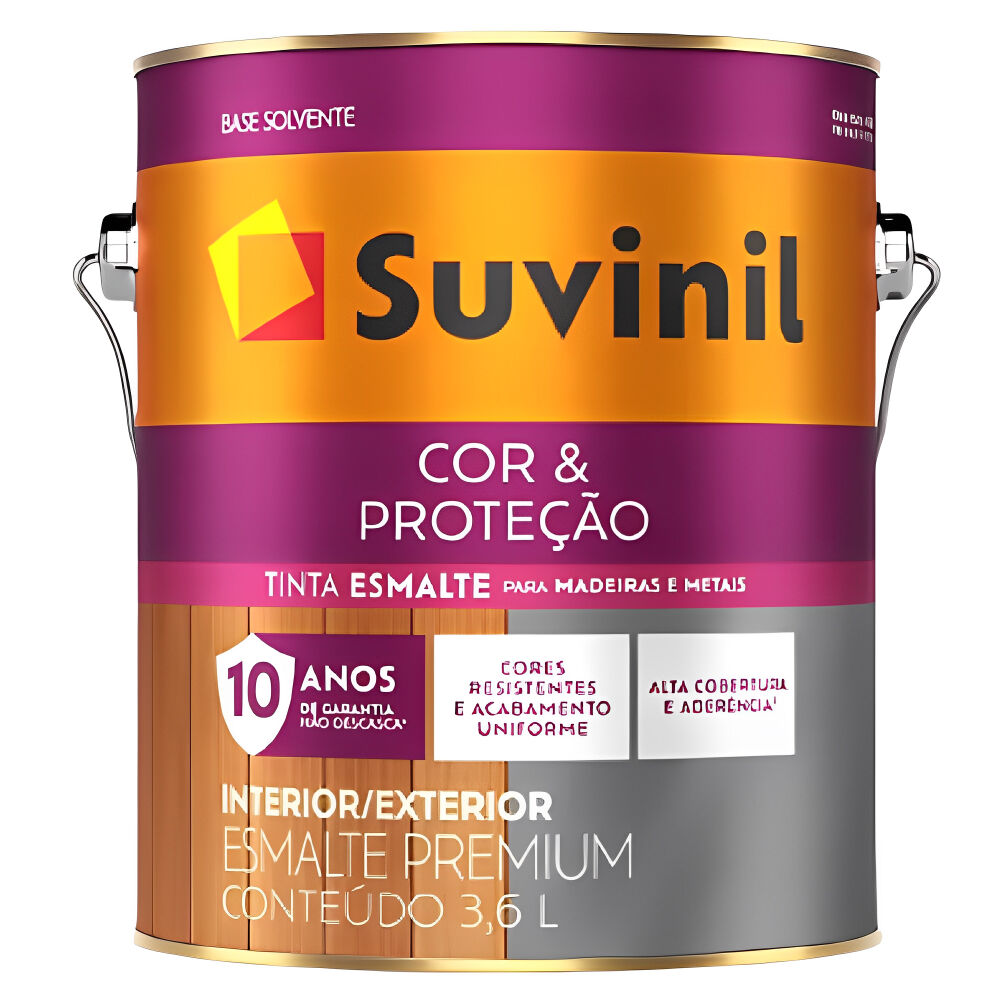Esmalte Sintético Acetinado Cor & Proteção Platina 3,6L Suvinil