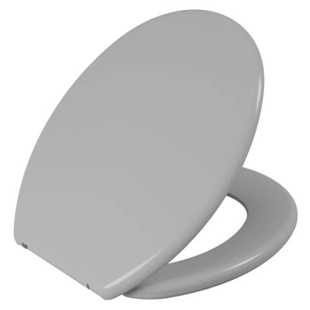 Assento Sanit&aacute;rio Soft Oval Cinza Claro Astra