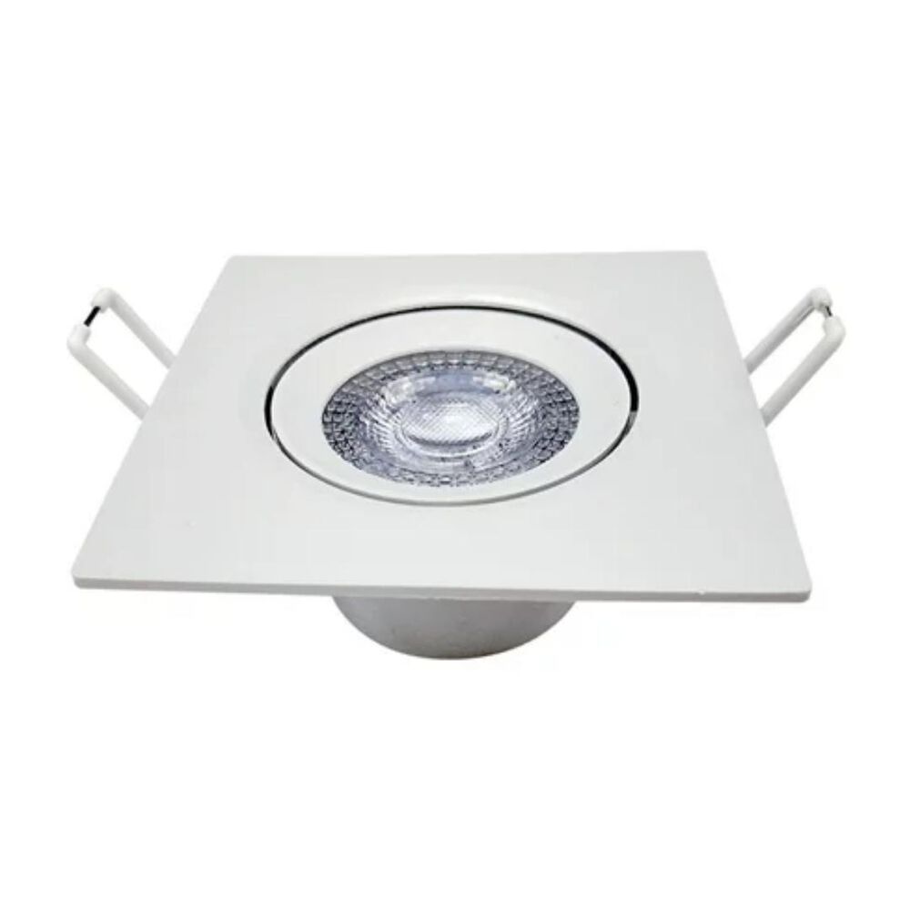 Spot Led Authentic de Embutir Quadrado 7W 3000K Branco Avant