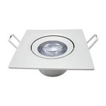 Spot Led Authentic de Embutir Quadrado 7W 3000K Branco Avant