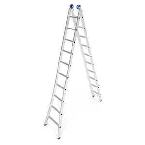 Escada Extensiva 2x10 Alumínio 20 Degraus MOR Escada Extensiva 2x10 Alumínio 20 Degraus MOR