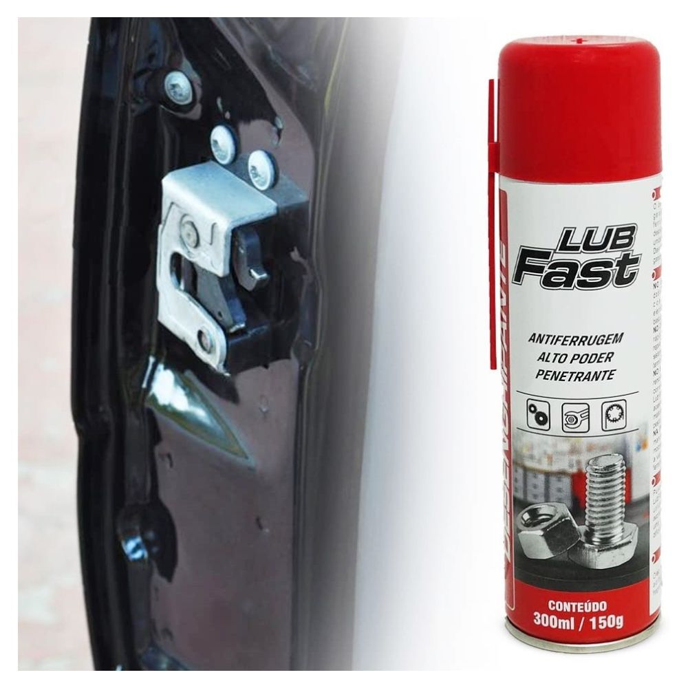 Spray Óleo Lubrificante Desengripante 300ml Antiferrugem Lub Fast Aeroflex