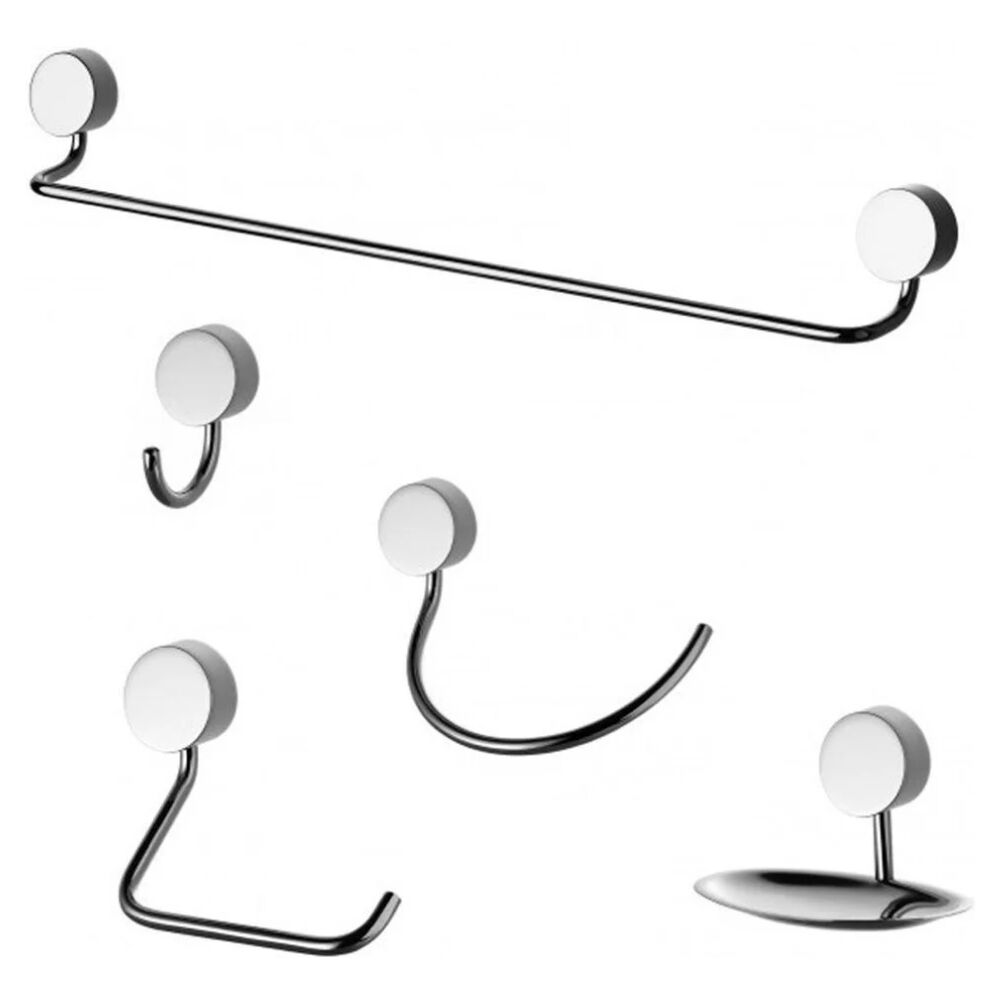 Kit Acessórios para Banheiro Lorenflex 5 Peças Cromado Lorenzetti