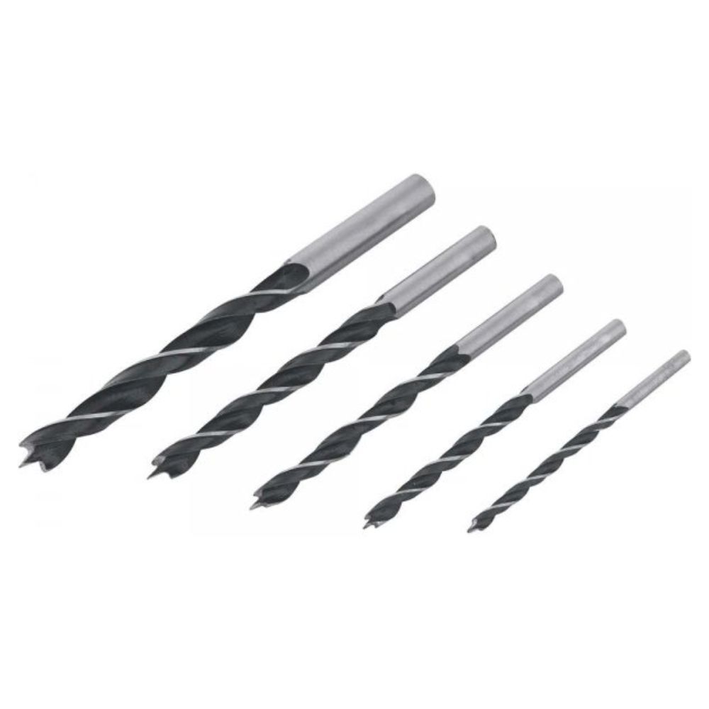 Jogo de Brocas 3 Pontas para Madeira 3mm a 8mm 5 Peças Vonder