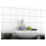 Revestimento Cerâmico Acetinado para Fachada Borda Bold 15x15cm White Ceral (Caixa com 1,00m²)