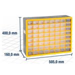 Organizador Plástico com 64 Gavetas OPV310 Vonder