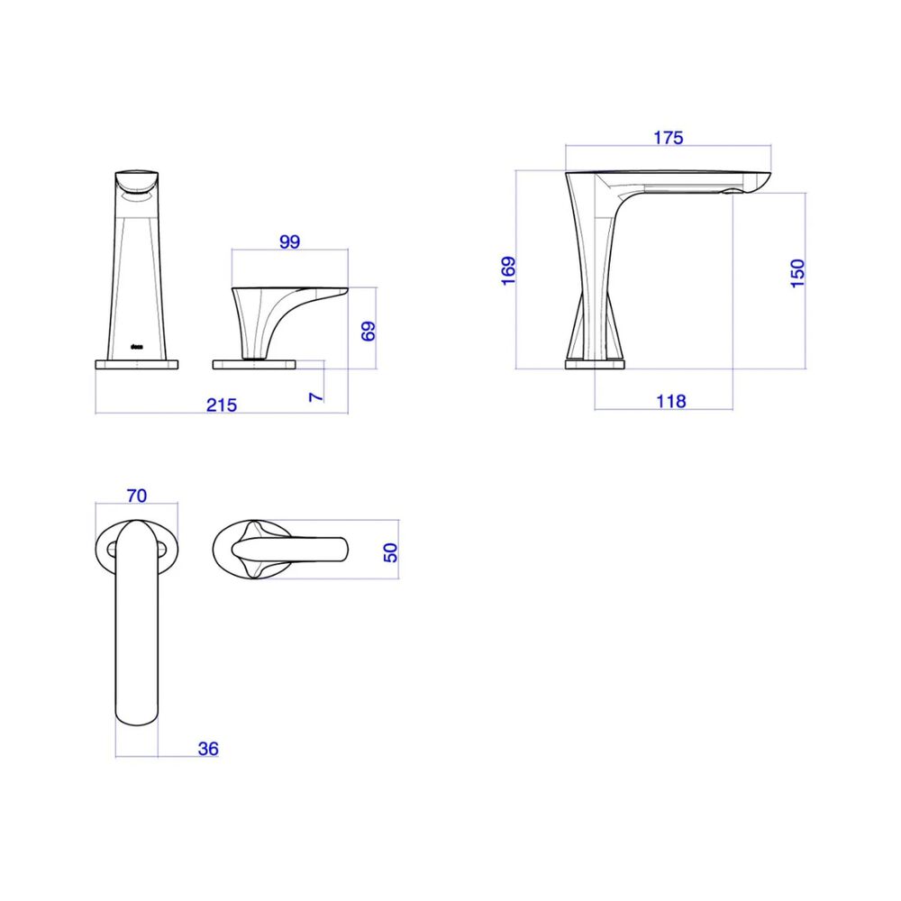 Torneira de Mesa Bica Alta para Lavatório Deca