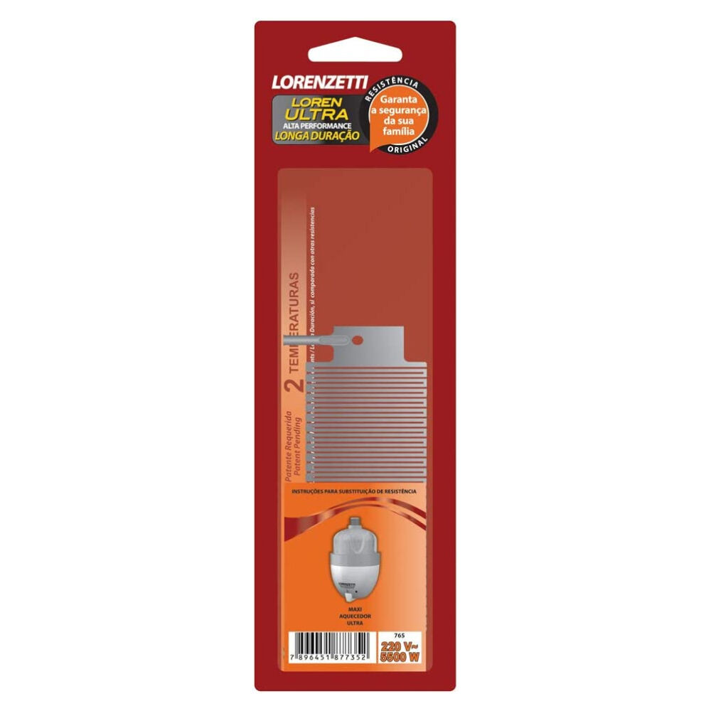 Resistência para Chuveiro e Torneira Maxi Aquecedor Ultra 5500W 220V Lorenzetti
