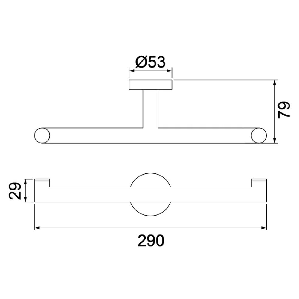 Toalheiro Duplo Loren Loft Rose Gold Lorenzetti