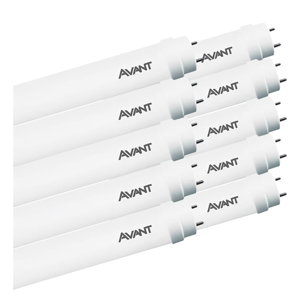 KIT 10 Lâmpadas Tubular 18W LED 6500K Bivolt Avant
