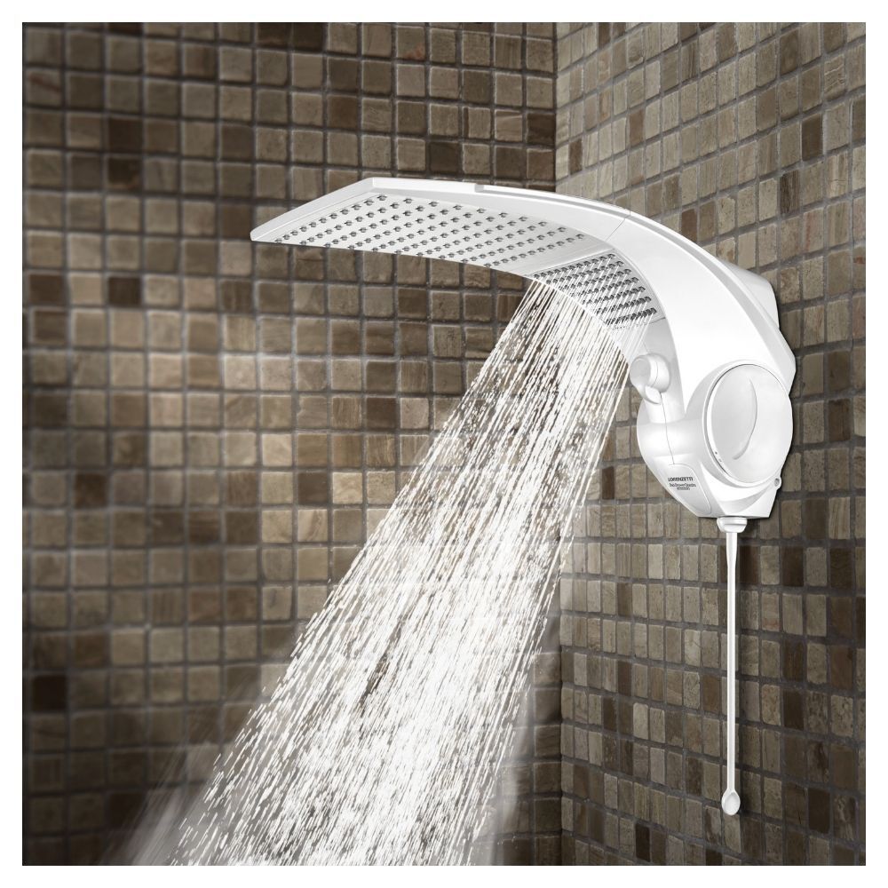 Chuveiro Lorenzetti Duo Shower Quadra Eletrônico Branco