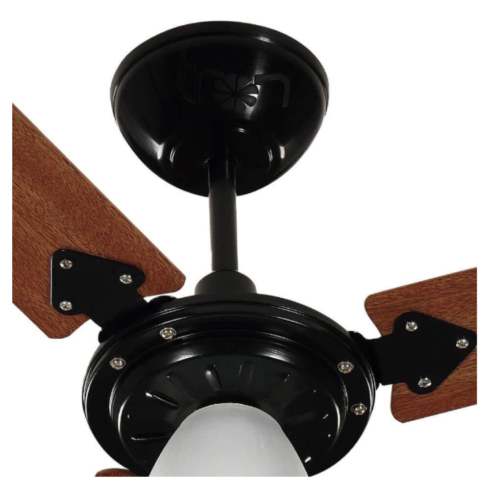 Ventilador de Teto Marbela New 3 Pás Mogno/Preto Tron