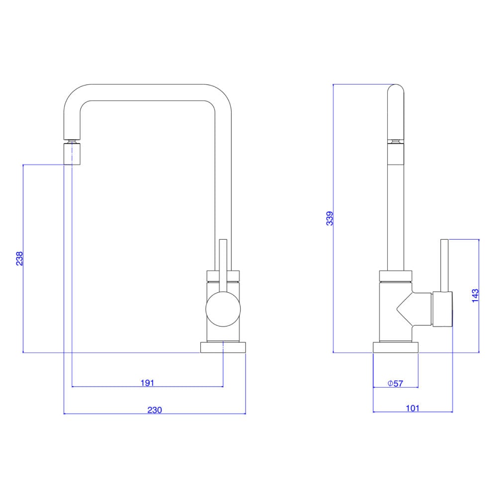 Misturador Monocomando de Mesa para Cozinha Spin Red Gold Deca