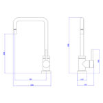 Misturador Monocomando de Mesa para Cozinha Spin Red Gold Deca