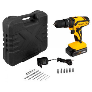 Furadeira Parafusadeira de Impacto PFV012I a Bateria 12V Bivolt com Maleta e Acessórios Vonder Furadeira Parafusadeira de Impacto PFV012I a Bateria 12V Bivolt com Maleta e Acessórios Vonder