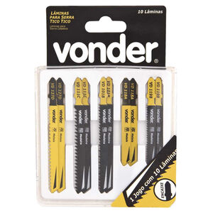 Jogo de L&acirc;minas de Serra Tico-Tico com 10 Pe&ccedil;as Vonder