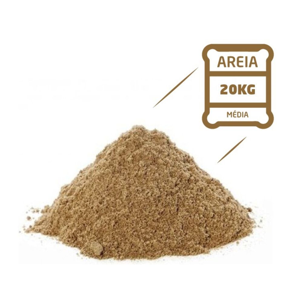 Areia Média Ensacada Lamonier 20Kg