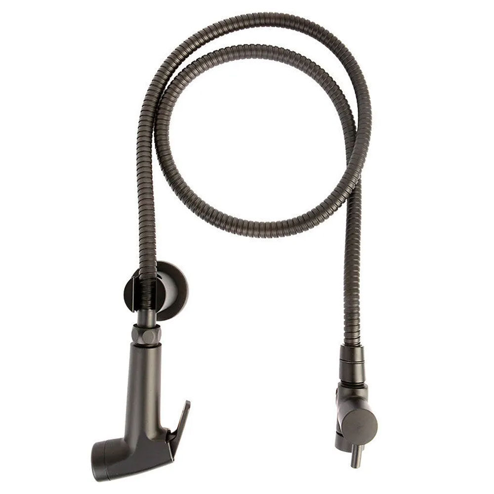 Ducha Higiênica com Registro Spary 1/2" Preto Addra