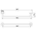 Toalheiro LorenLoft 60cm Rose Gold Lorenzetti