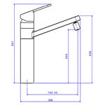 Misturador Monocomando de Mesa para Cozinha Flex Plus Cromado Deca
