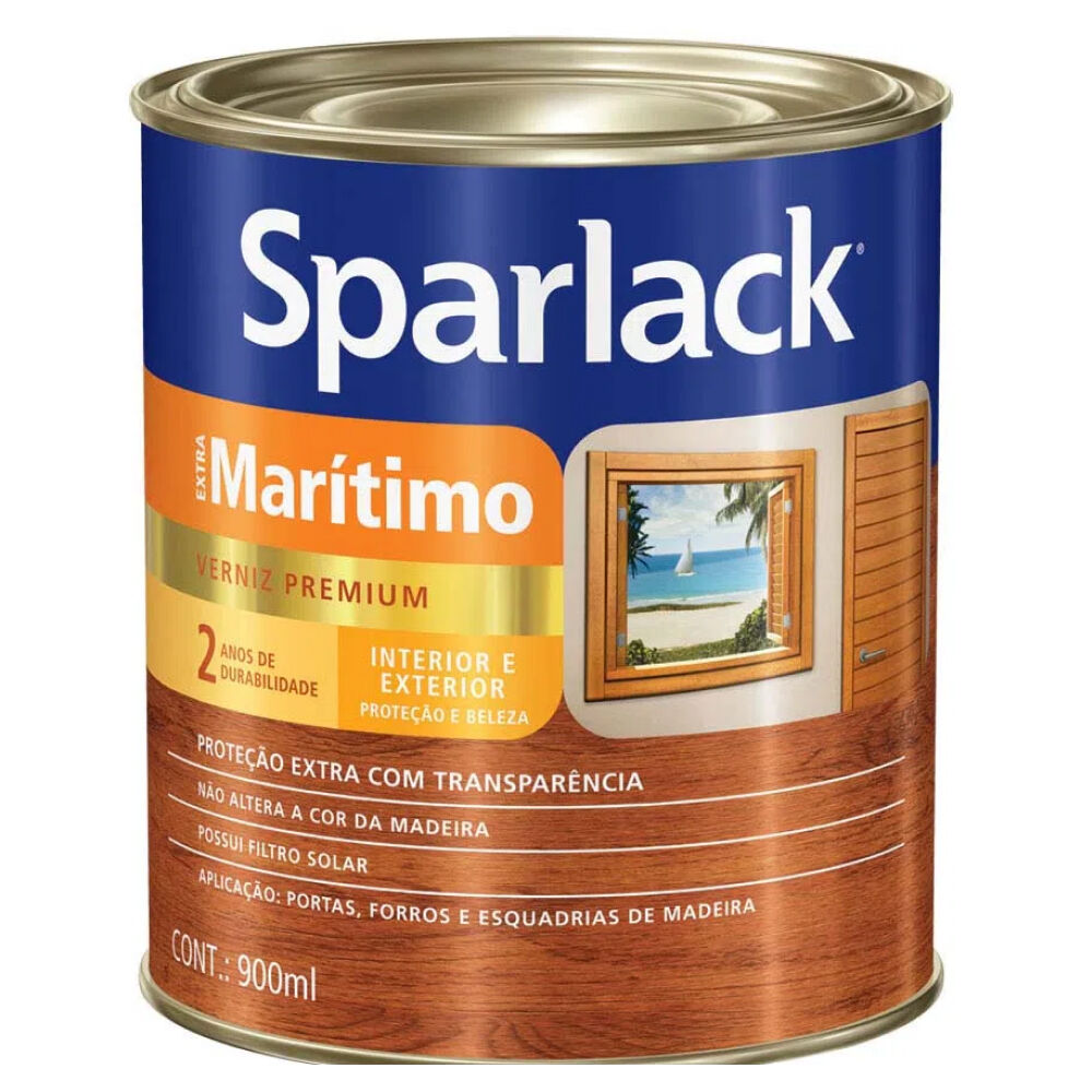 Verniz Brilhante Extra Marítimo Natural 900ml Sparlack