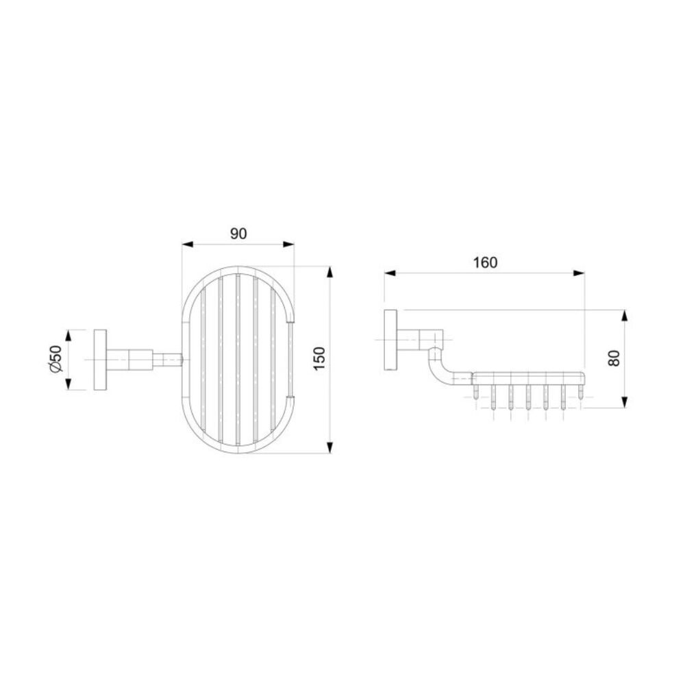 Saboneteira Thema Cromado Incepa