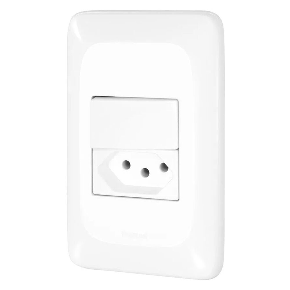 Interruptor 1 Paralelo + 1 Tomada Pop 4x2 10A Branco Legrand