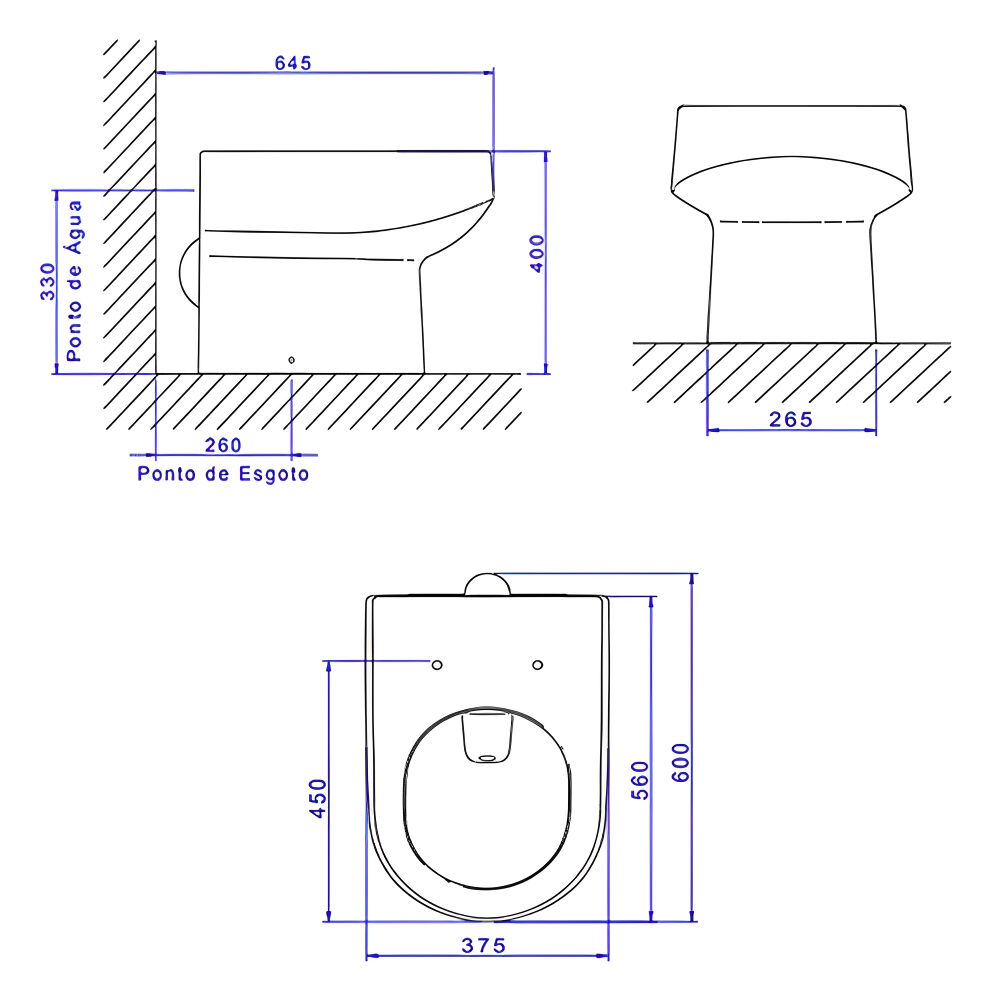 Kit Vaso Sanitário Convencional com Assento e Itens de Instalação Carrara Branco Deca