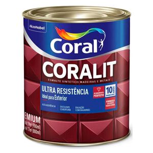 Esmalte Sintético Alto Brilho Coralit Ultra Resistência 900ml Coral Esmalte Sintético Alto Brilho Coralit Ultra Resistência 900ml Coral