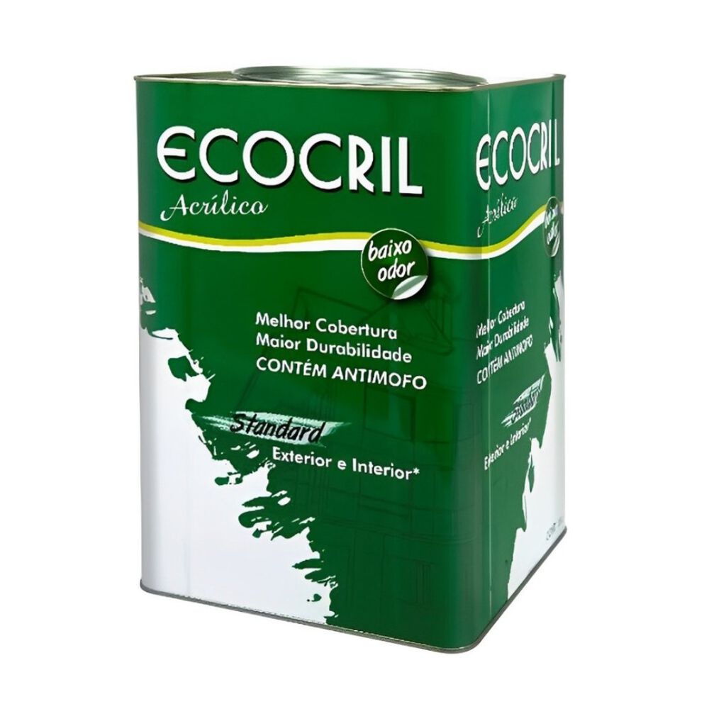 Tinta Acrílica Standard Fosco Ecocril 18L Sulvicor