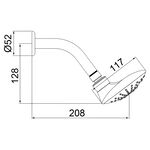 Ducha Loren Duo Metal Cromado Lorenzetti