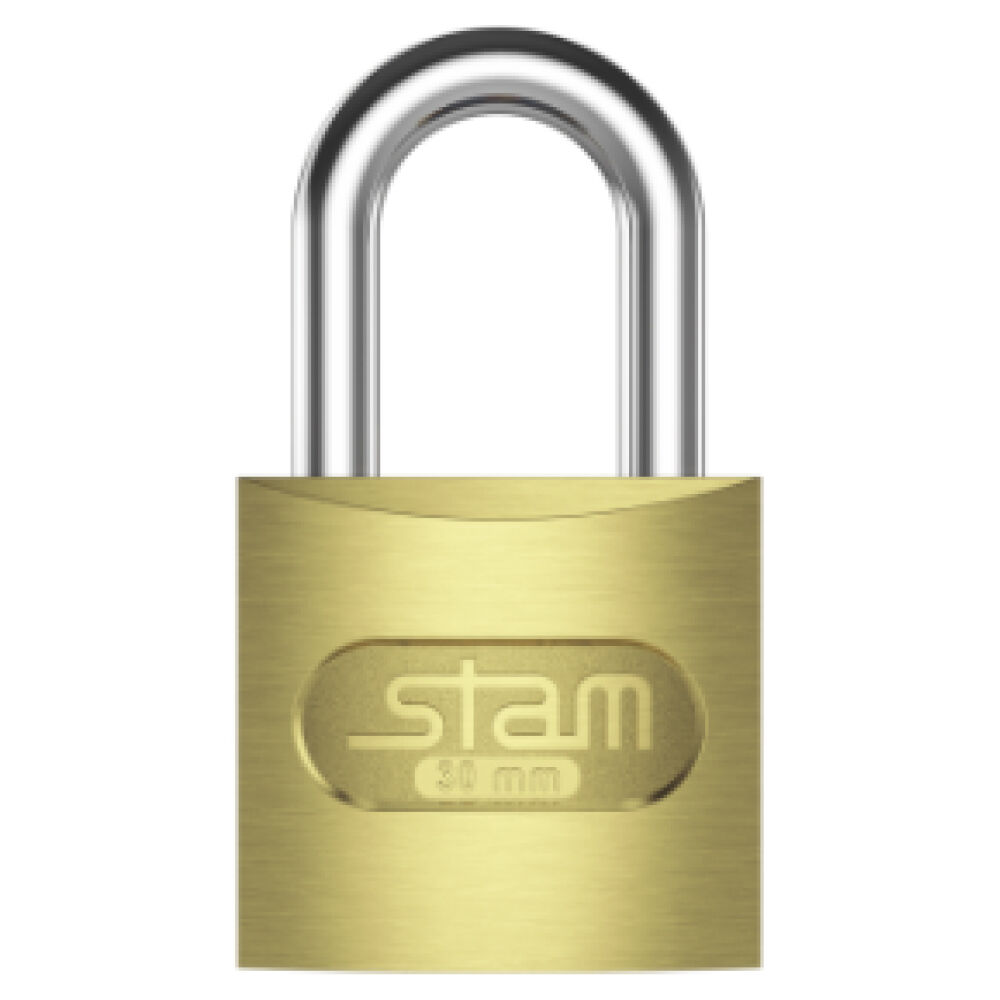 Cadeado Latonado Zamac E-Coat Stam