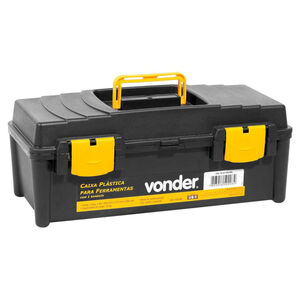 Caixa Plástica para Ferramentas VD 4038 Preta Vonder Caixa Plástica para Ferramentas VD 4038 Preta Vonder