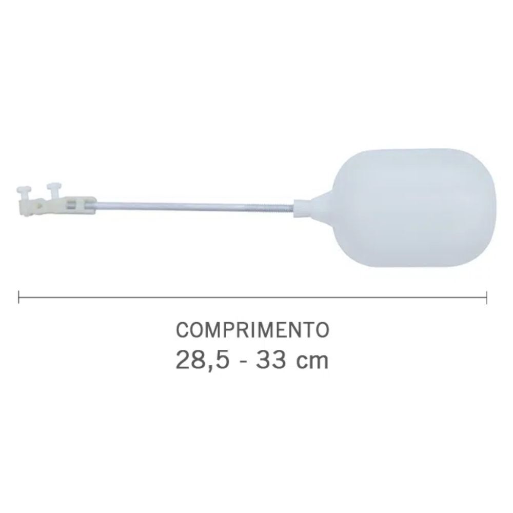 Boia com Conjunto de Fechamento Regulável entre 295 e 330mm para Mecanismo de Descarga Astra