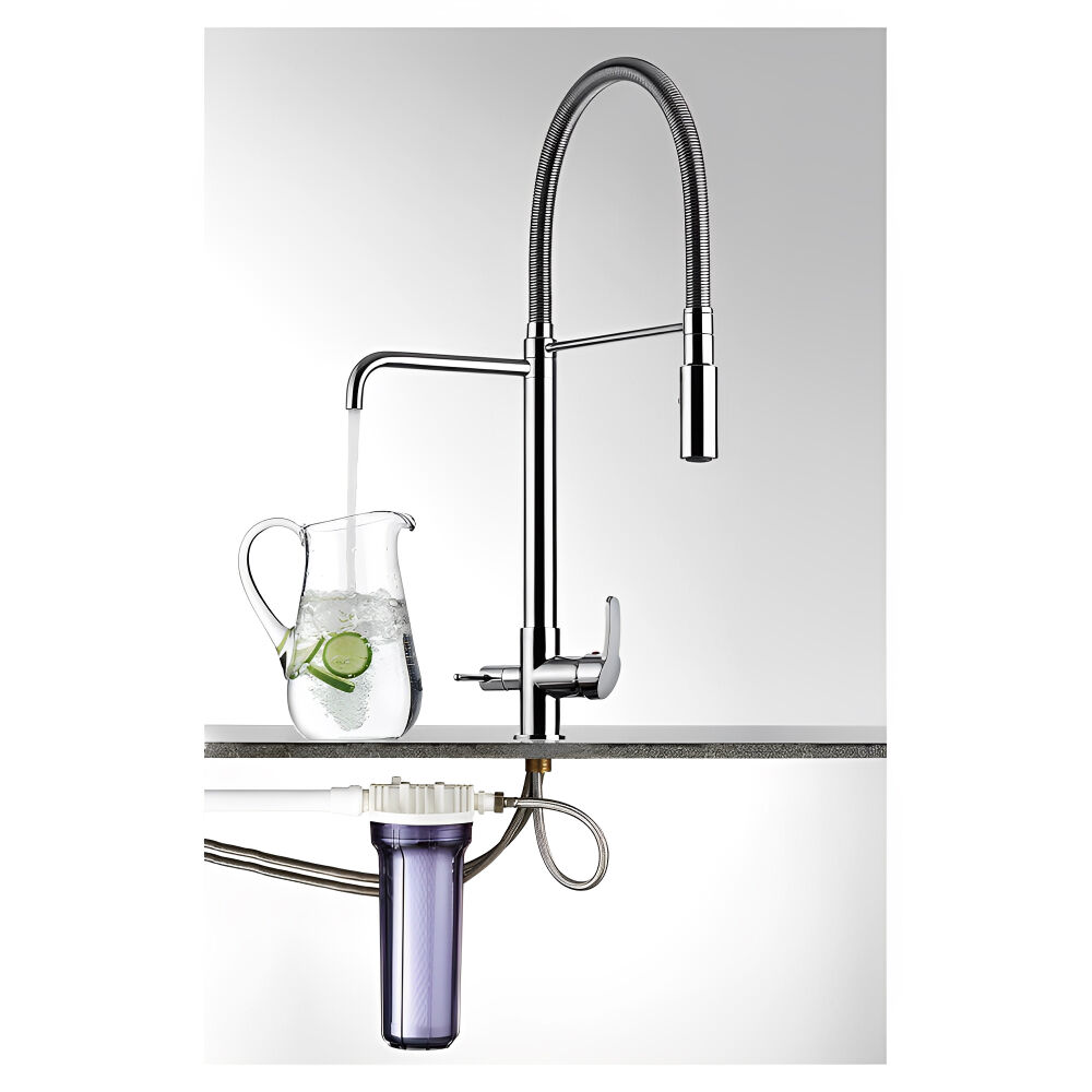 Misturador Monocomando Cozinha Gourmet com Ducha Especial Cromado Lorenzetti