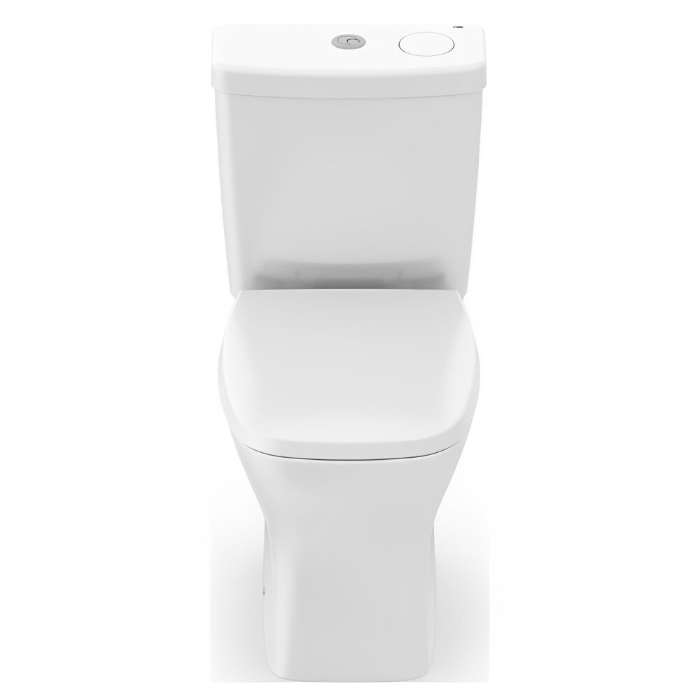 Kit Vaso Sanitário Rimless com Caixa Acoplada Smart Clean VIP Branco Celite