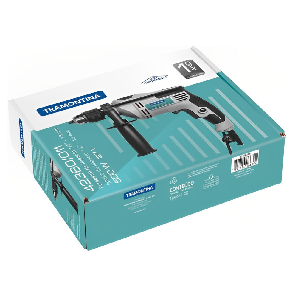 Furadeira de Impacto 500W 1/2" Tramontina