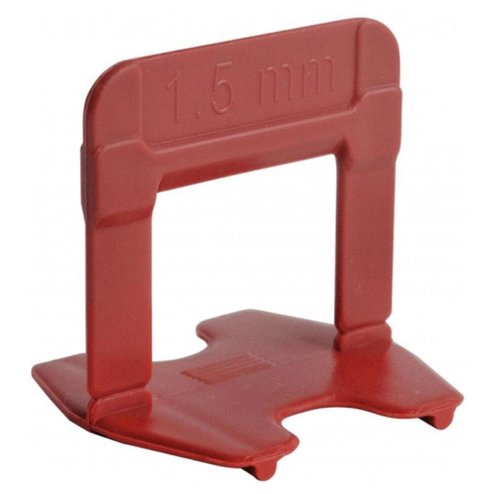 Espaçador para Nivelamento Linha Eco Saco com 50 Peças 1,5mm Vermelho Cortag