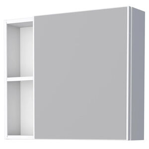 Espelheira em Aço com Armário Ameixa 51,5x59,6cm Branco Cozimax Espelheira em Aço com Armário Ameixa 51,5x59,6cm Branco Cozimax