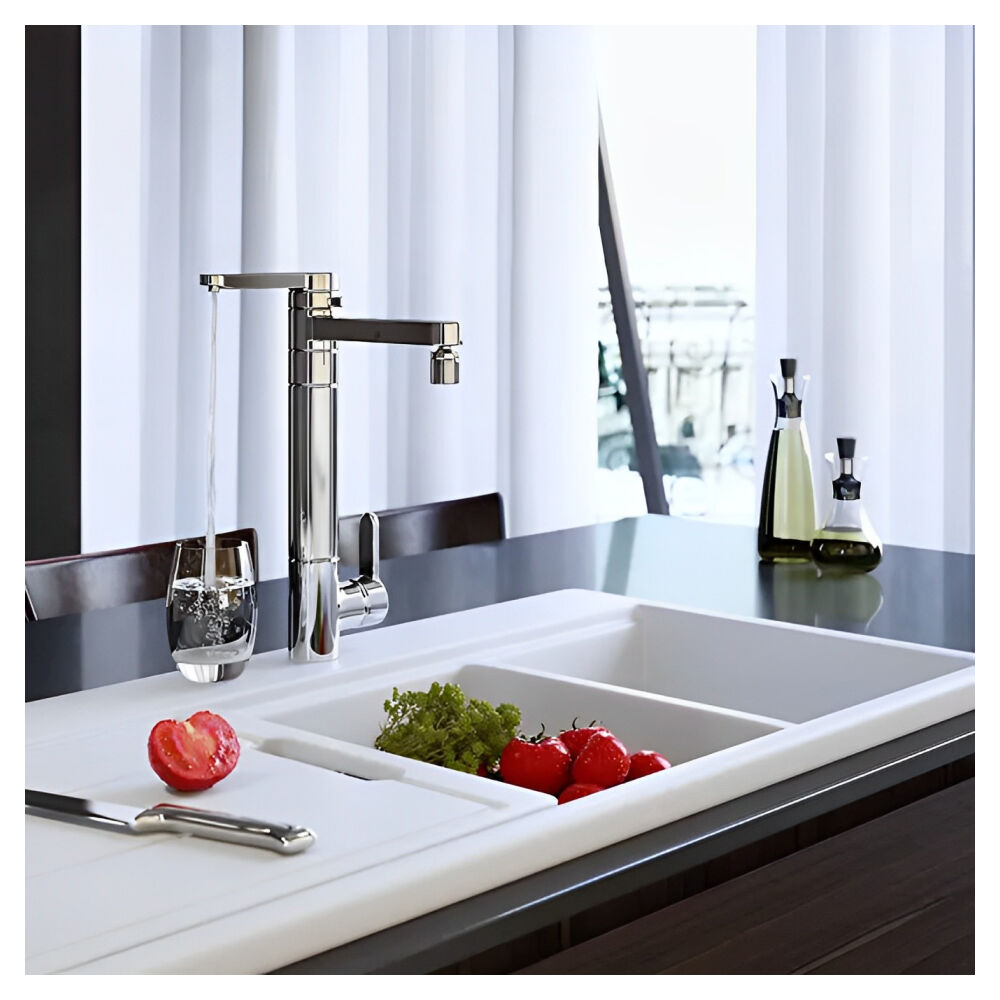 Misturador Monocomando de Mesa para Cozinha com Filtro Twin Cromado Deca