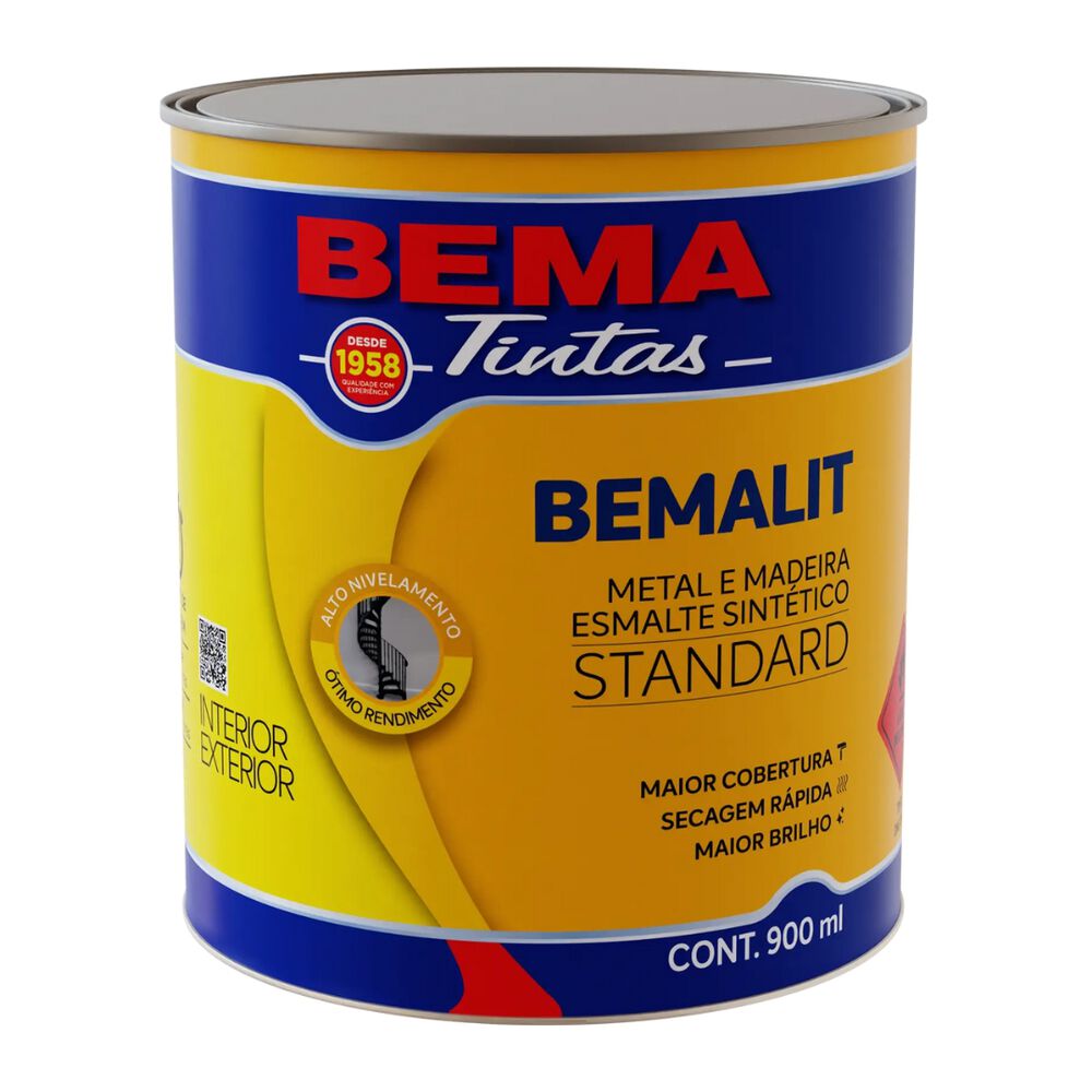 Tinta Esmalte Sintético Standard Bemalit 900mL Bema