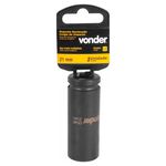 Soquete Sextavado Longo de Impacto 21mm Encaixe de 1/2" Vonder
