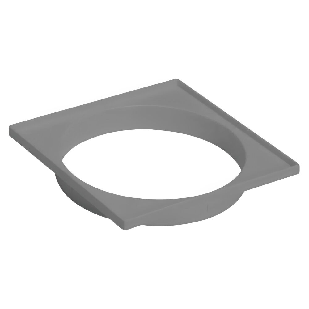 Porta Grelha Quadrado 10cm Cinza Amanco